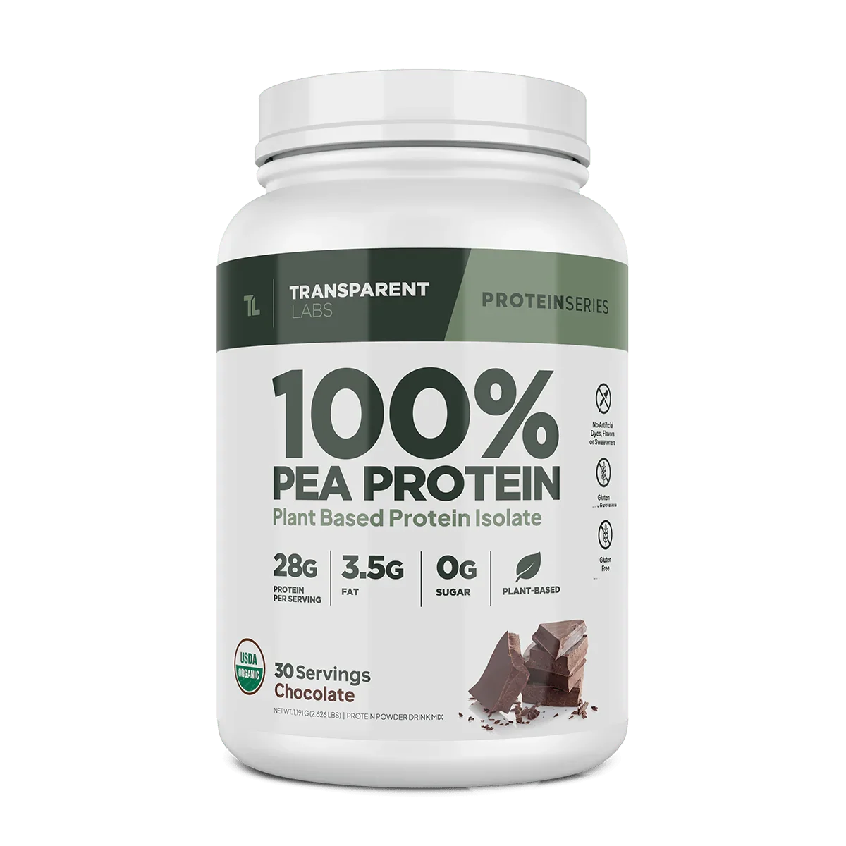 Transparent Labs 100% Pea Protein Isolate -30 Servings
