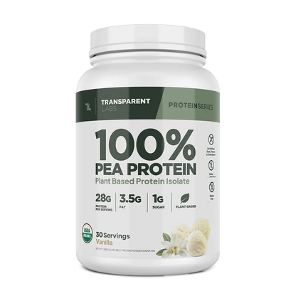Transparent Labs 100% Pea Protein Isolate -30 Servings