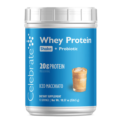 Celebrate® Whey Protein Shake + Probiotic