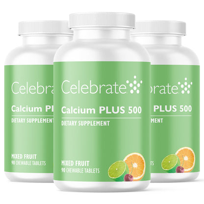 Calcium PLUS 500 Chewable - Celebrate Vitamins Celebrate Vitamins