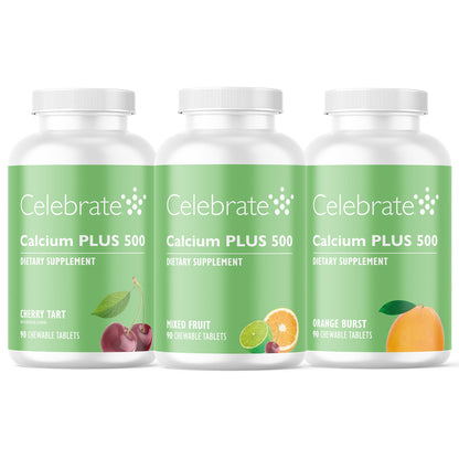 Calcium PLUS 500 Chewable - Celebrate Vitamins Celebrate Vitamins