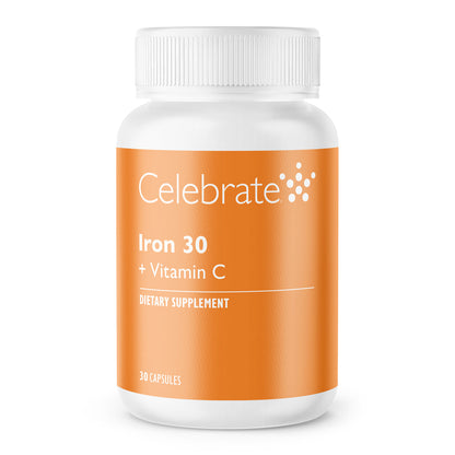 Iron 30mg + Vitamin C Supplement Capsules