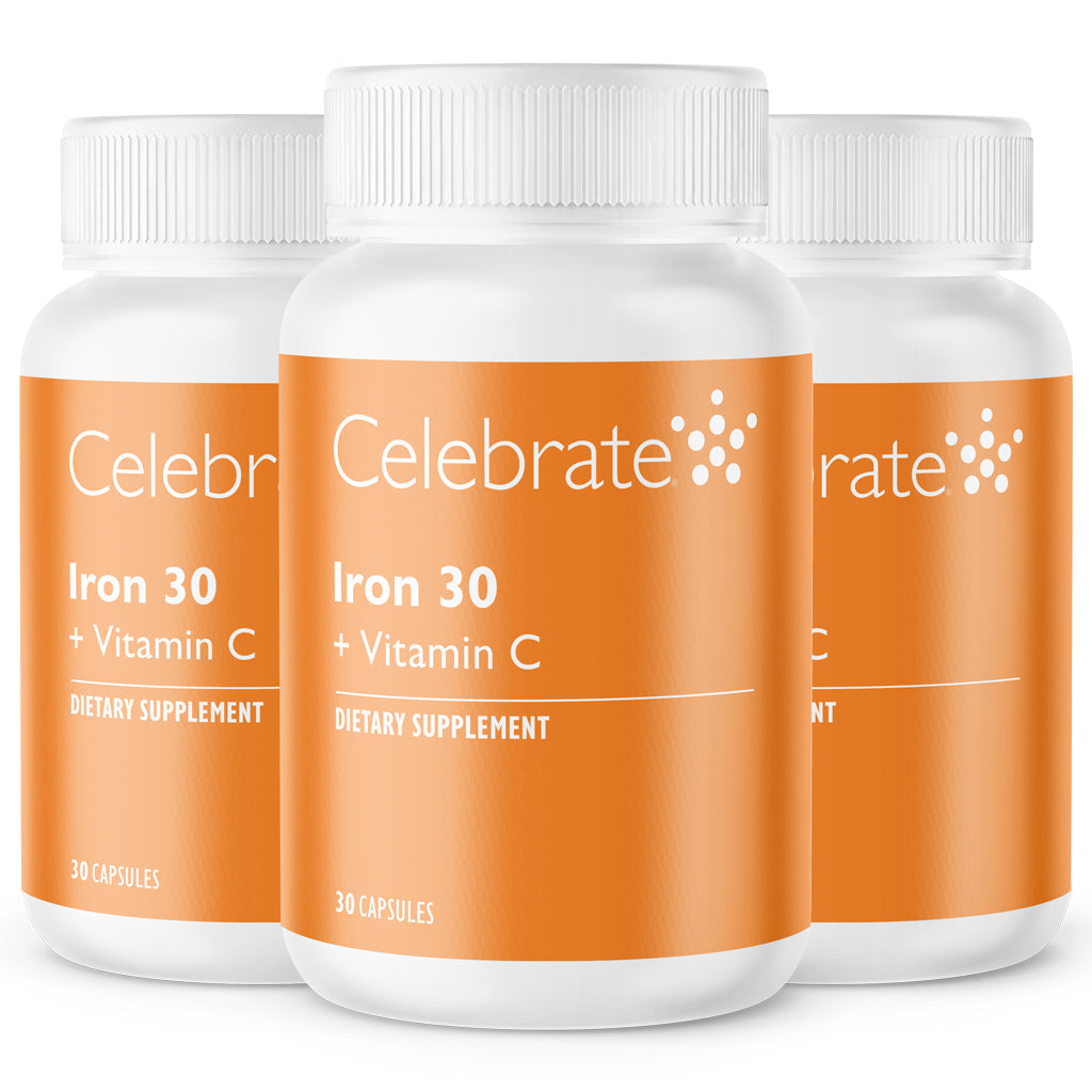 Iron 30mg + Vitamin C Supplement Capsules