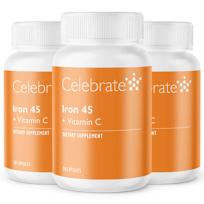 Iron 45 mg + Vitamin C Capsules - Celebrate Vitamins Celebrate Vitamins