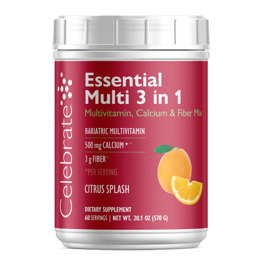 Essential Multi 3 in 1 Multivitamin with Calcium Drink Mix - Celebrate Vitamins Celebrate Vitamins