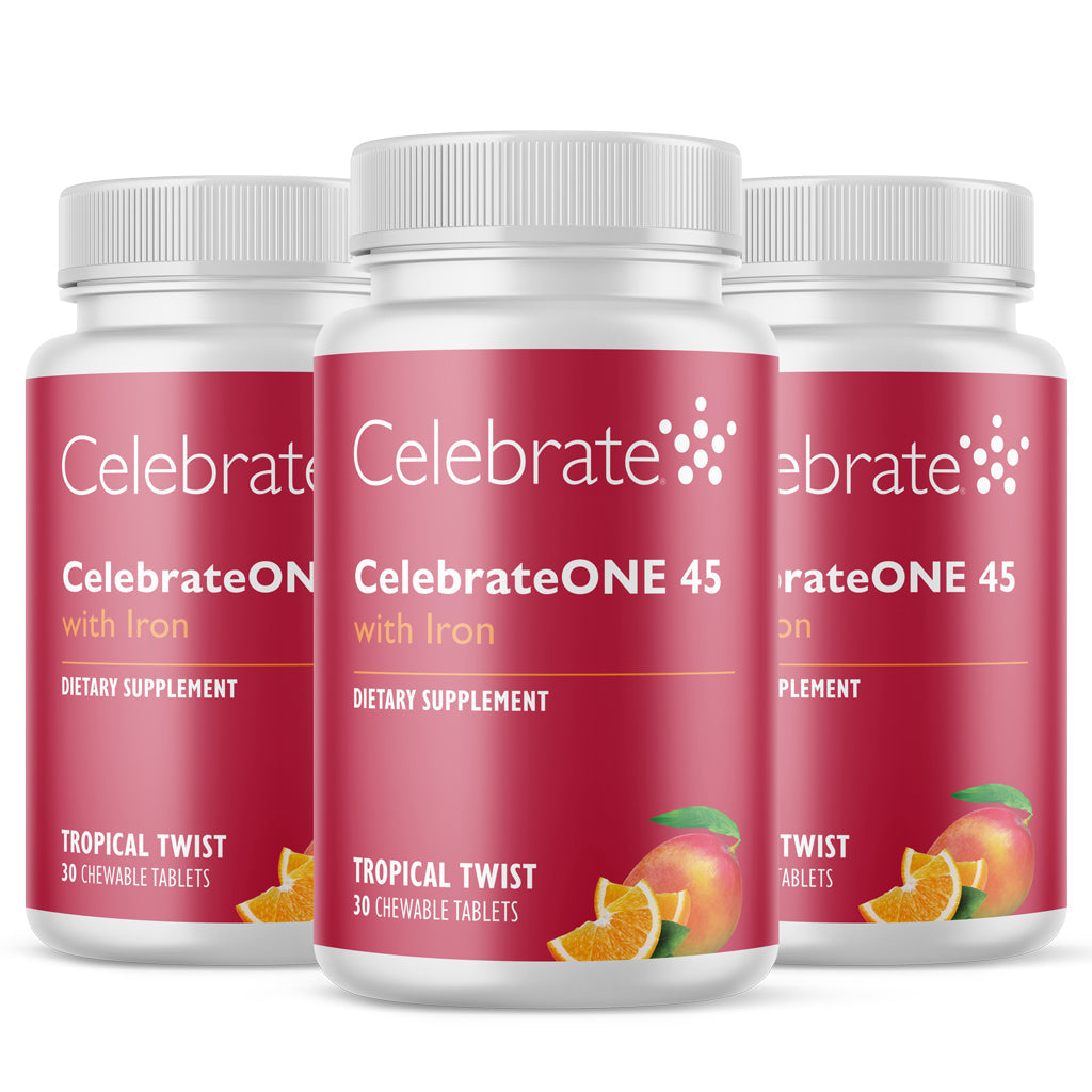CelebrateONE 45 Once Daily Bariatric Chewable Multivitamin with Iron - Celebrate Vitamins Celebrate Vitamins