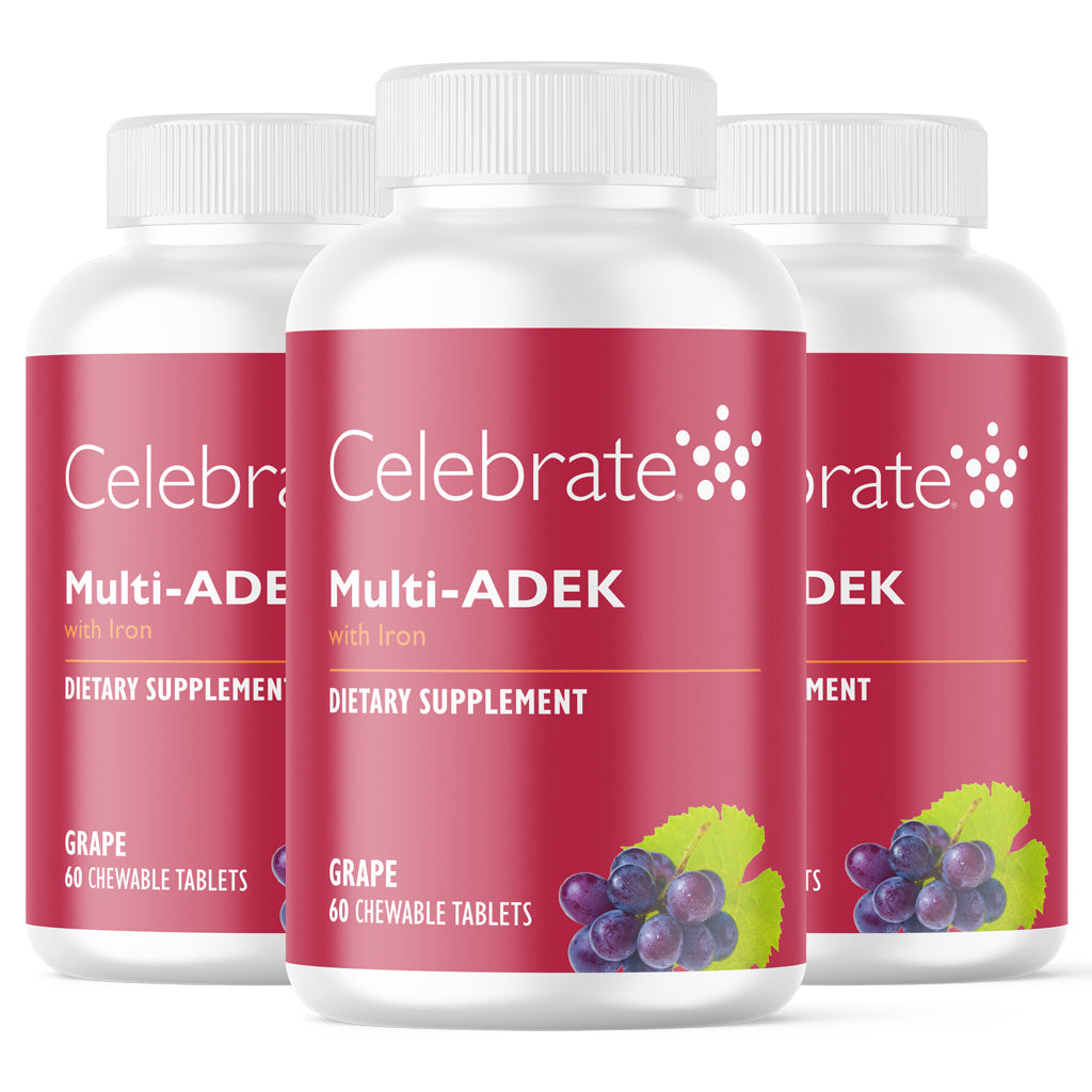 Multi-ADEK Chewable Multivitamin with Iron, Grape