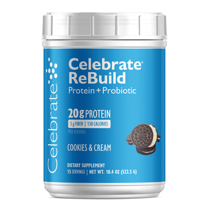Celebrate® ReBuild Protein + Probiotic Powder - Celebrate Vitamins Celebrate Vitamins