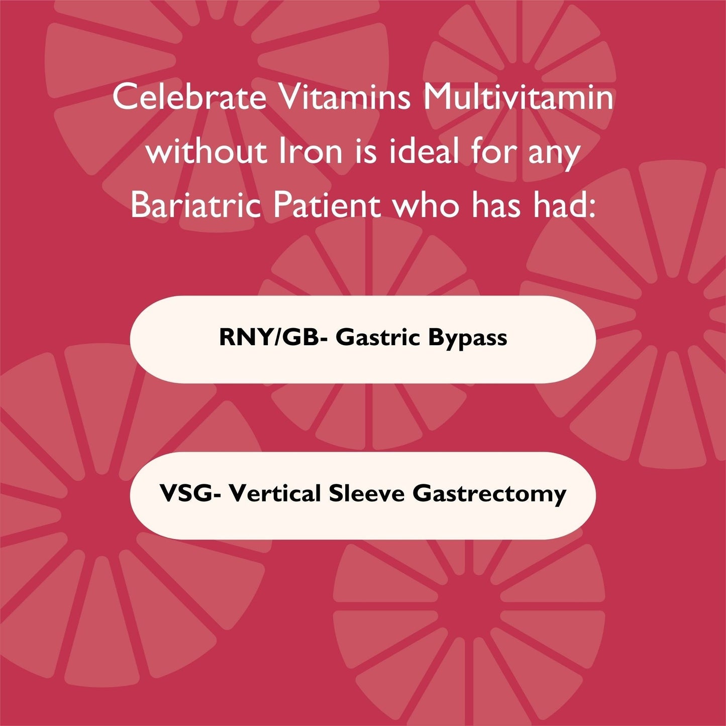 Bariatric Multivitamin Capsules, Iron Free - Celebrate Vitamins Celebrate Vitamins