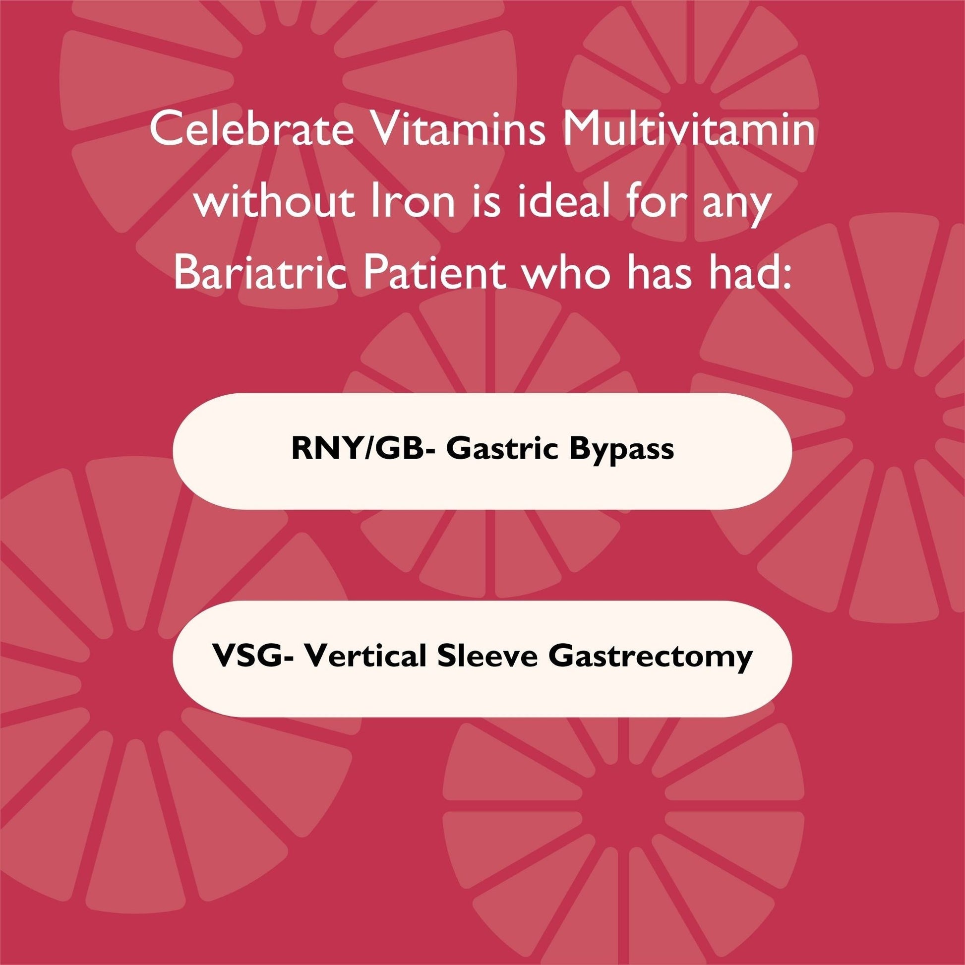 Bariatric Multivitamin Capsules, Iron Free - Celebrate Vitamins Celebrate Vitamins