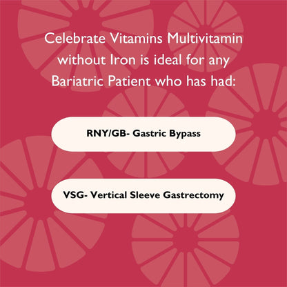 Bariatric Multivitamin Capsules, Iron Free - Celebrate Vitamins Celebrate Vitamins