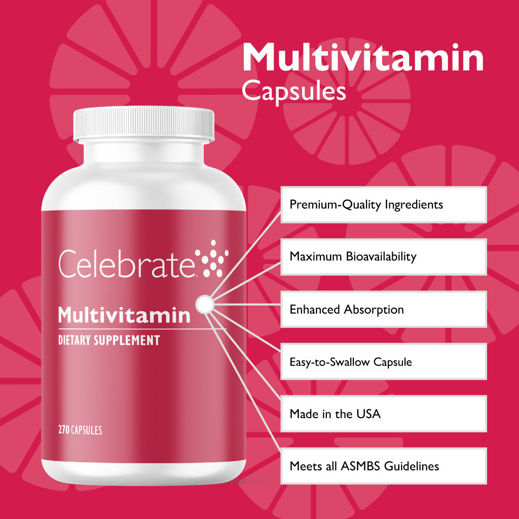Bariatric Multivitamin Capsules, Iron Free - Celebrate Vitamins Celebrate Vitamins