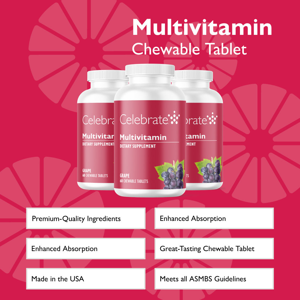 Bariatric Multivitamin Chewable, Iron Free - Celebrate Vitamins Celebrate Vitamins