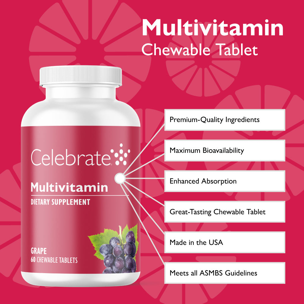 Bariatric Multivitamin Chewable, Iron Free - Celebrate Vitamins Celebrate Vitamins