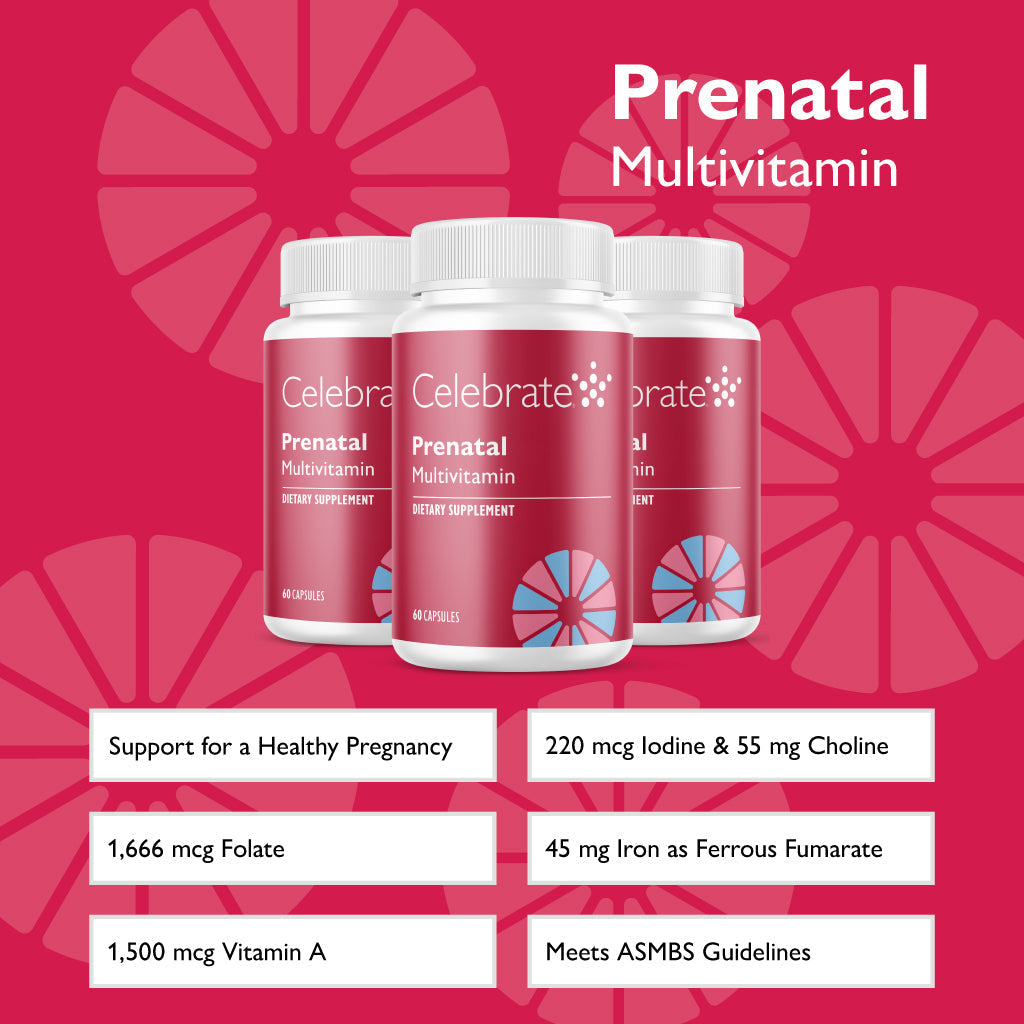 Bariatric Prenatal Vitamin Capsules - Celebrate Vitamins Celebrate Vitamins