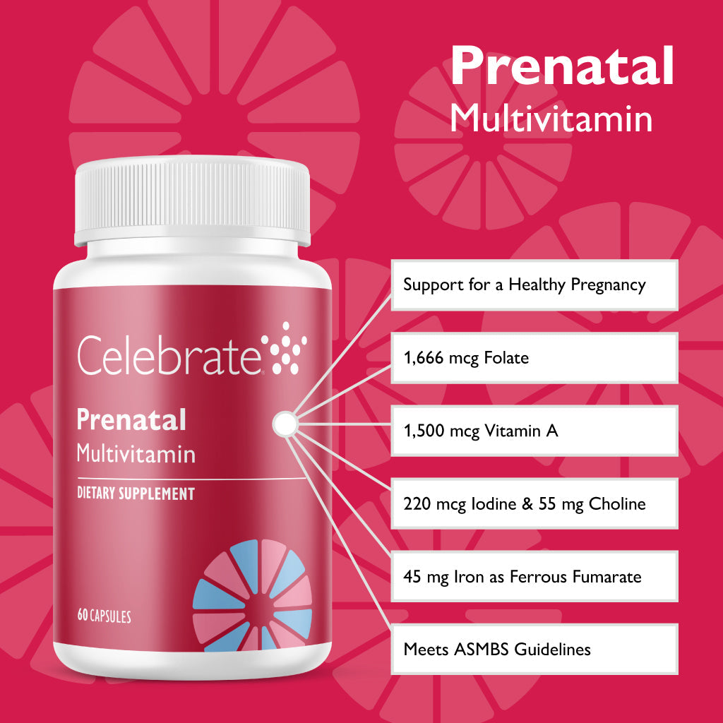 Bariatric Prenatal Vitamin Capsules - Celebrate Vitamins Celebrate Vitamins