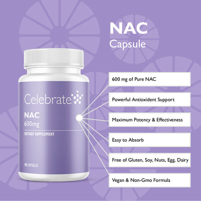 NAC (N-Acetyl Cysteine), 600mg