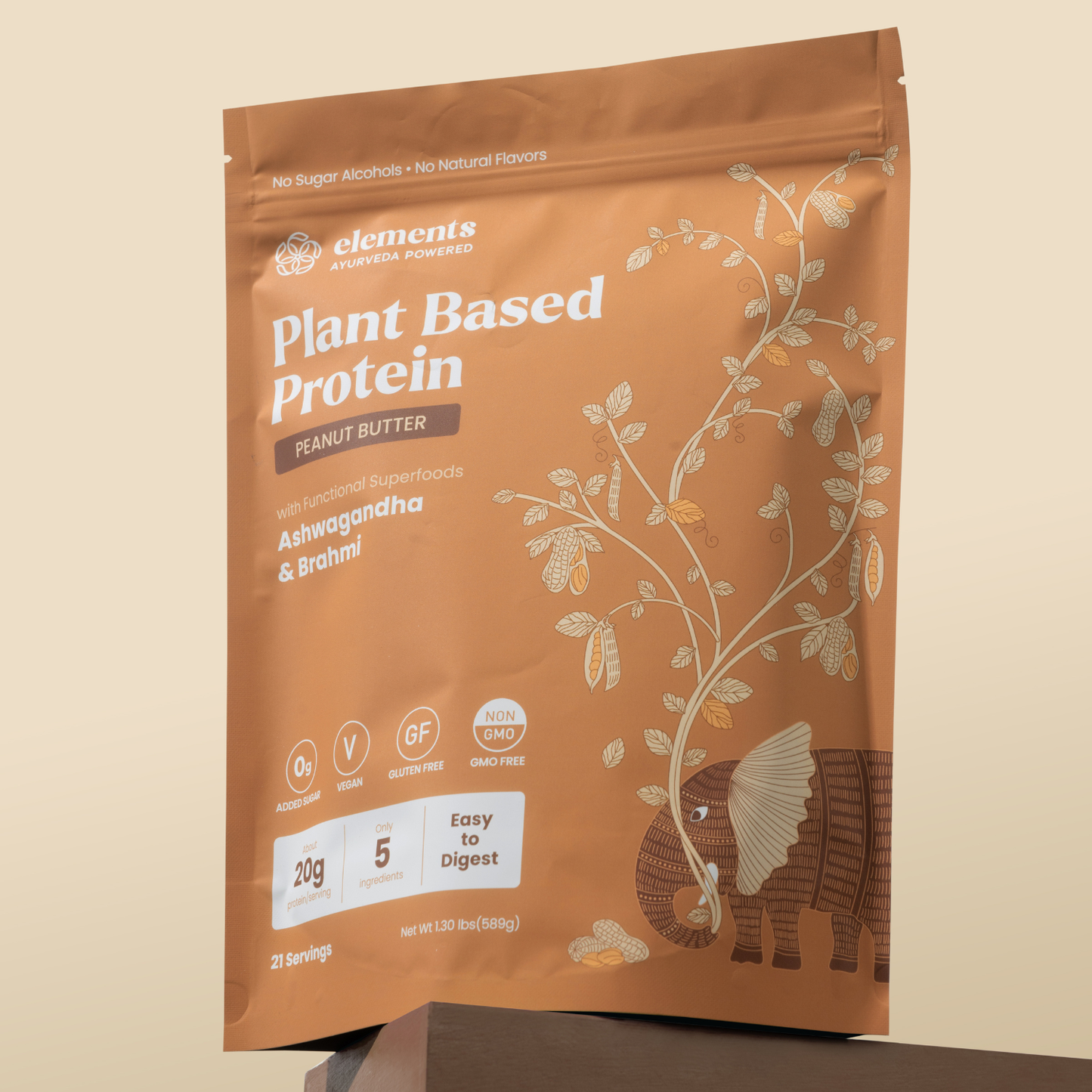Plant Based Protein Powder: Peanut Butter (21 Servings)