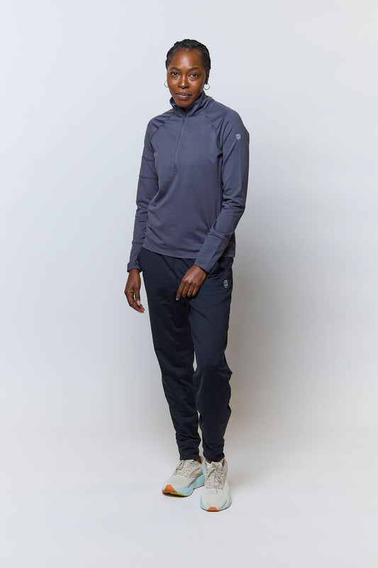 Valia Women's Black Jogger Pants Goal Five