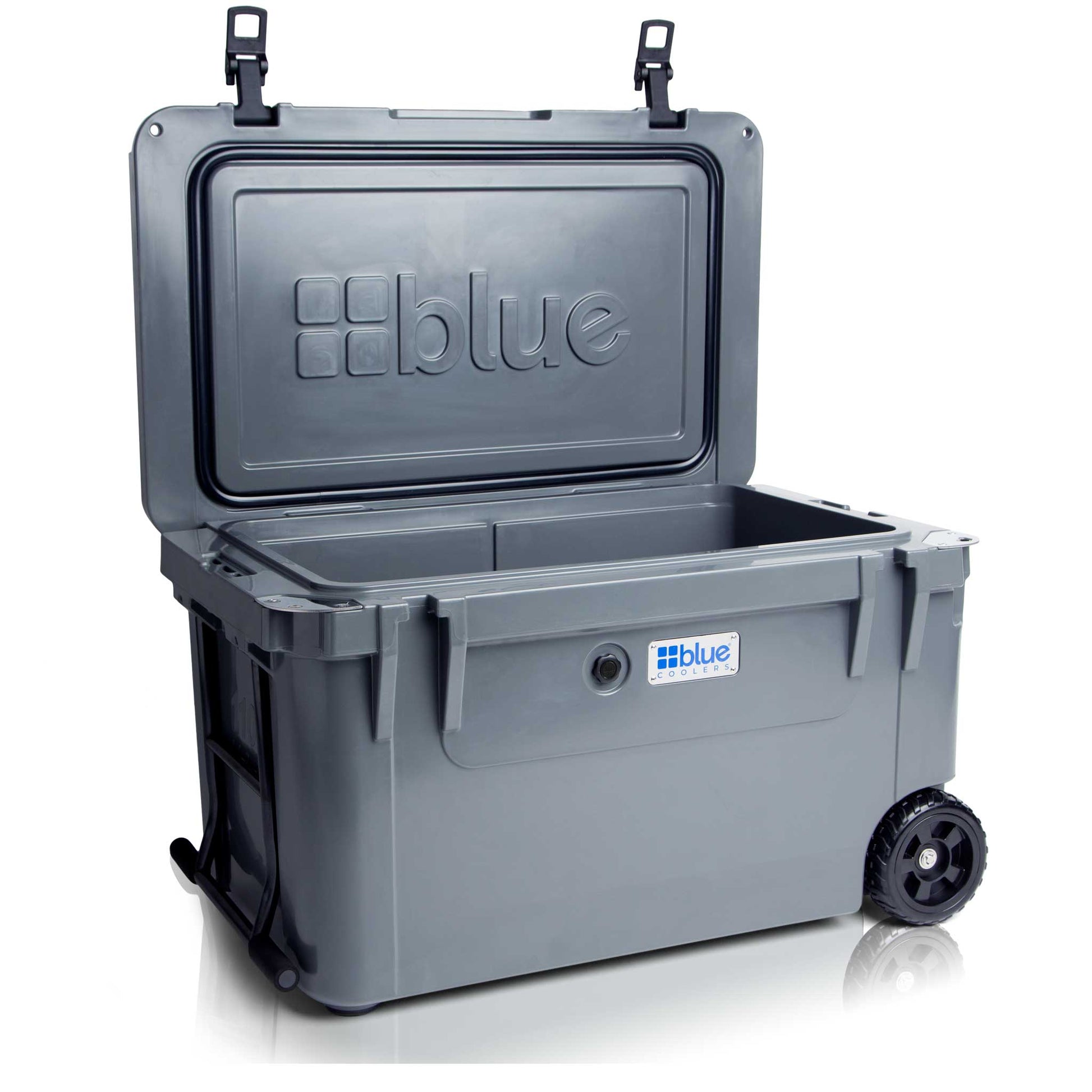 110 Quart Ark Series Roto-Molded Wheeled Cooler - Blue Coolers- Blue Coolers - The Track and Field Store