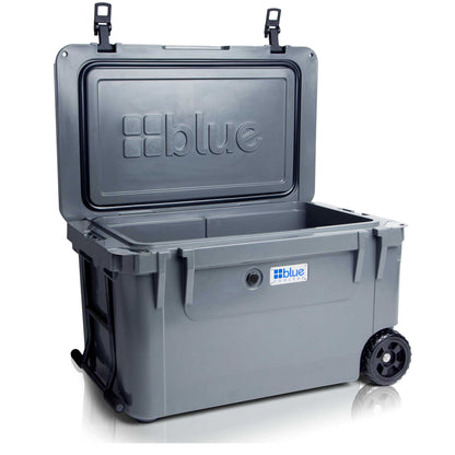 110 Quart Ark Series Roto-Molded Wheeled Cooler - Blue Coolers- Blue Coolers - The Track and Field Store