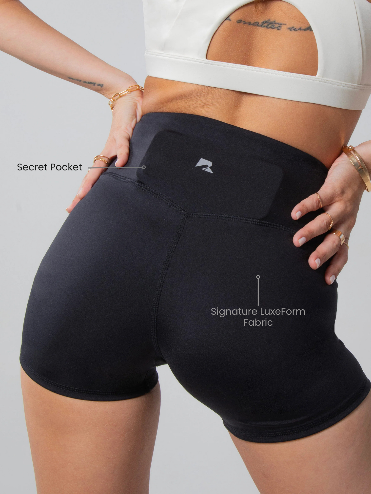 LuxeForm Sculpting Shorts Black - Runner's Athletics - The Track and Field Store