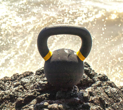 16 kg (35 lb) Powder-Coated Cast-Iron Kettlebell – Black | SoCal Kettlebellz SoCal Kettlebellz