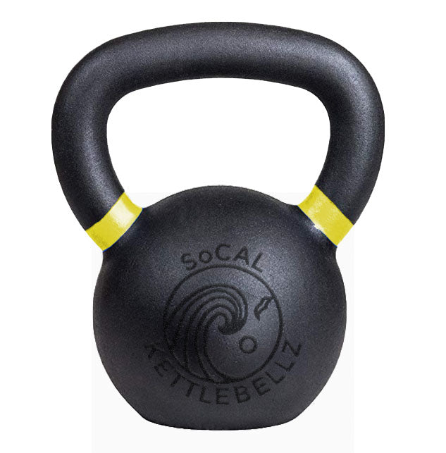 16 kg (35 lb) Powder-Coated Cast-Iron Kettlebell – Black | SoCal Kettlebellz SoCal Kettlebellz
