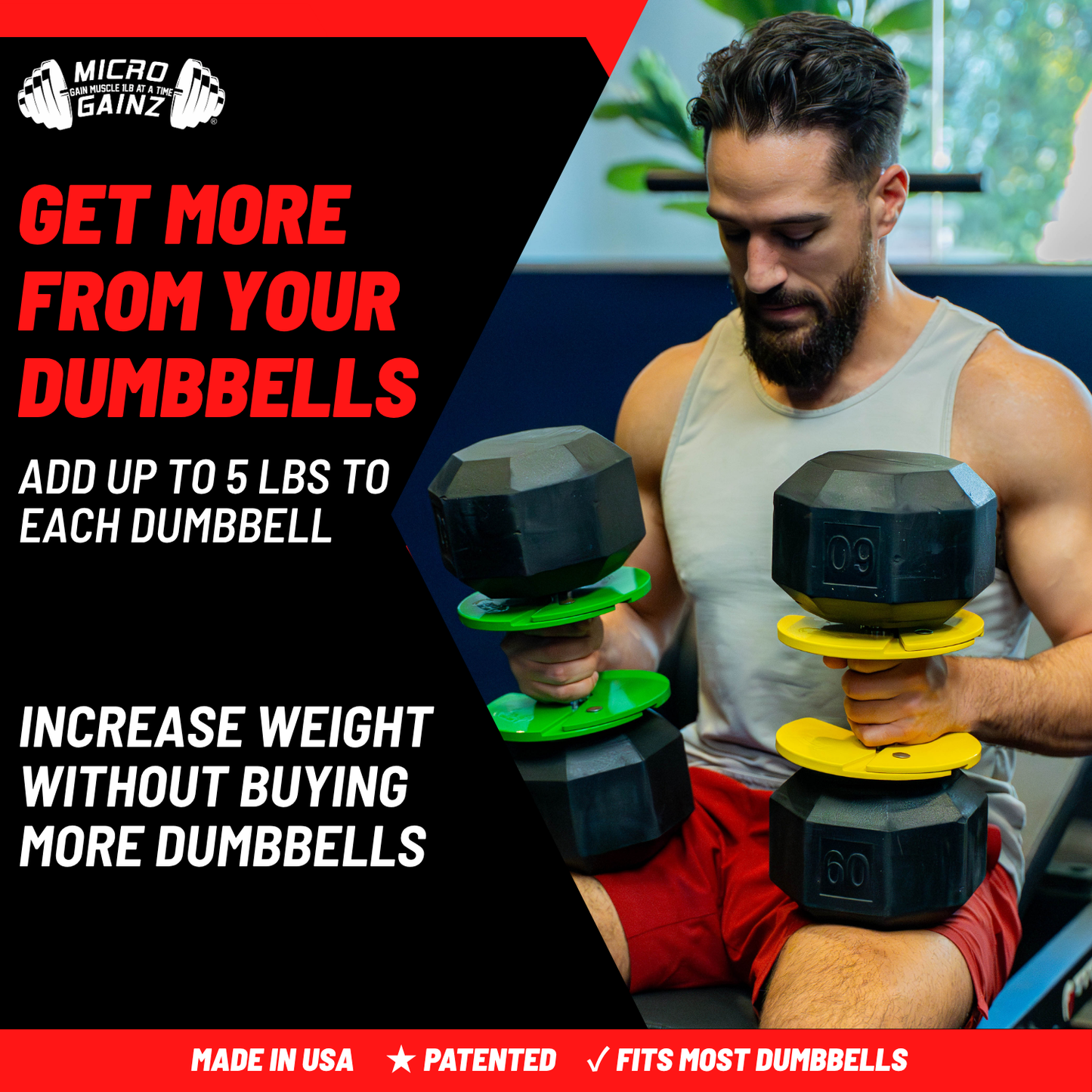Micro Gainz 2.5LB Dumbbell Fractional Weight Plate