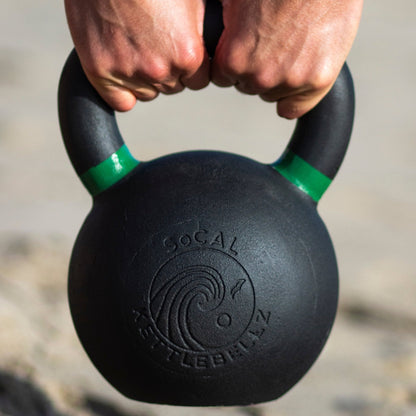 24 kg (53 lb) Powder-Coated Cast-Iron Kettlebell – Black | SoCal Kettlebellz SoCal Kettlebellz