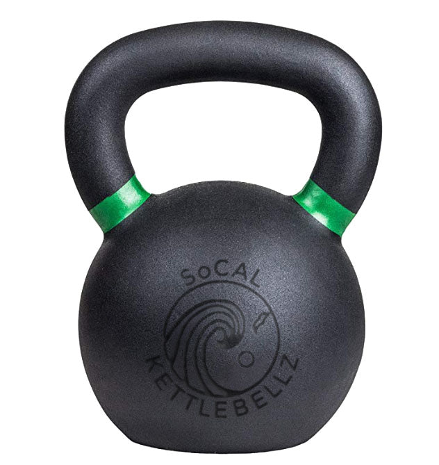 24 kg (53 lb) Powder-Coated Cast-Iron Kettlebell – Black | SoCal Kettlebellz SoCal Kettlebellz