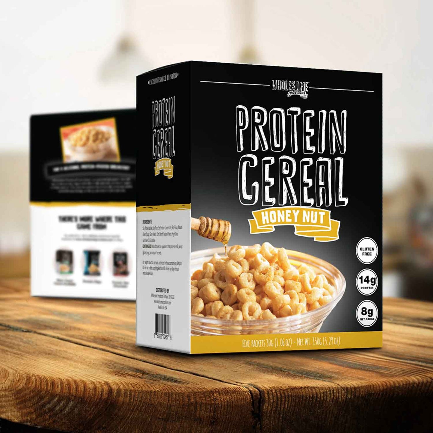 Honey Nut Protein Cereal - High Protein & Fiber, Low Carb - Wholesome Provisions