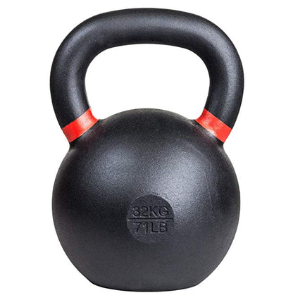 32 kg (70 lb) Powder-Coated Cast-Iron Kettlebell – Black | SoCal Kettlebellz SoCal Kettlebellz