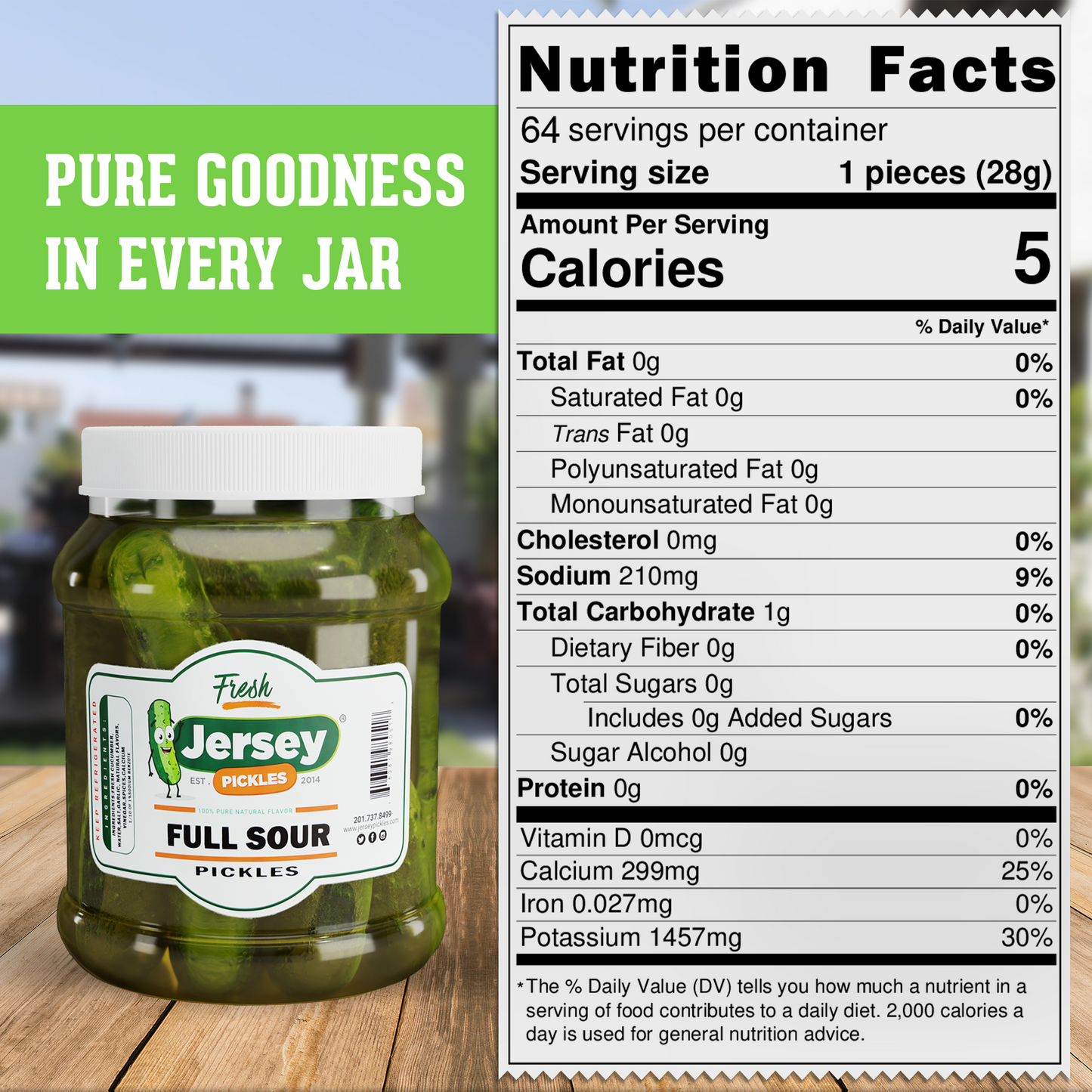 Whole Full Sour Pickles