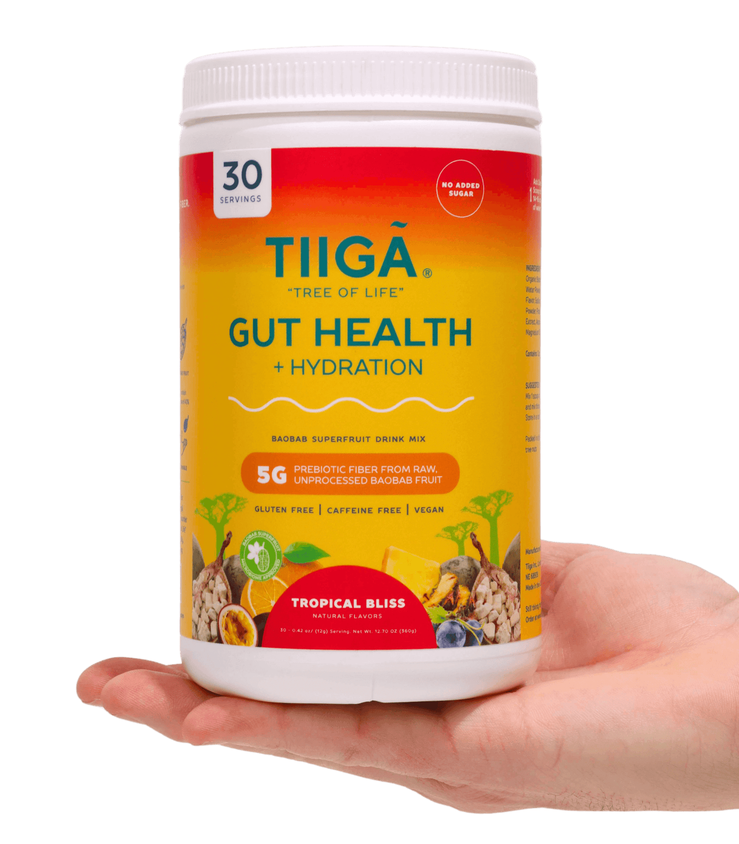 Gut Health + Hydration 30 Serving Tubs - Tiiga - The Track and Field Store