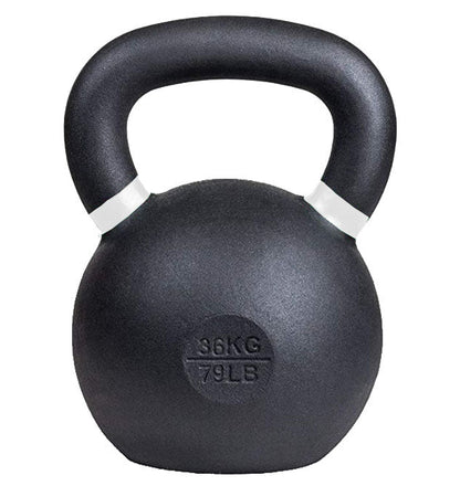 36 kg (80 lb) Powder-Coated Cast-Iron Kettlebell – Black | SoCal Kettlebellz SoCal Kettlebellz