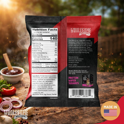 Protein Chips - Barbecue, High Protein & Fiber, Low Carb