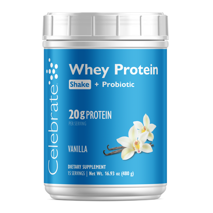 Celebrate® Whey Protein Shake + Probiotic