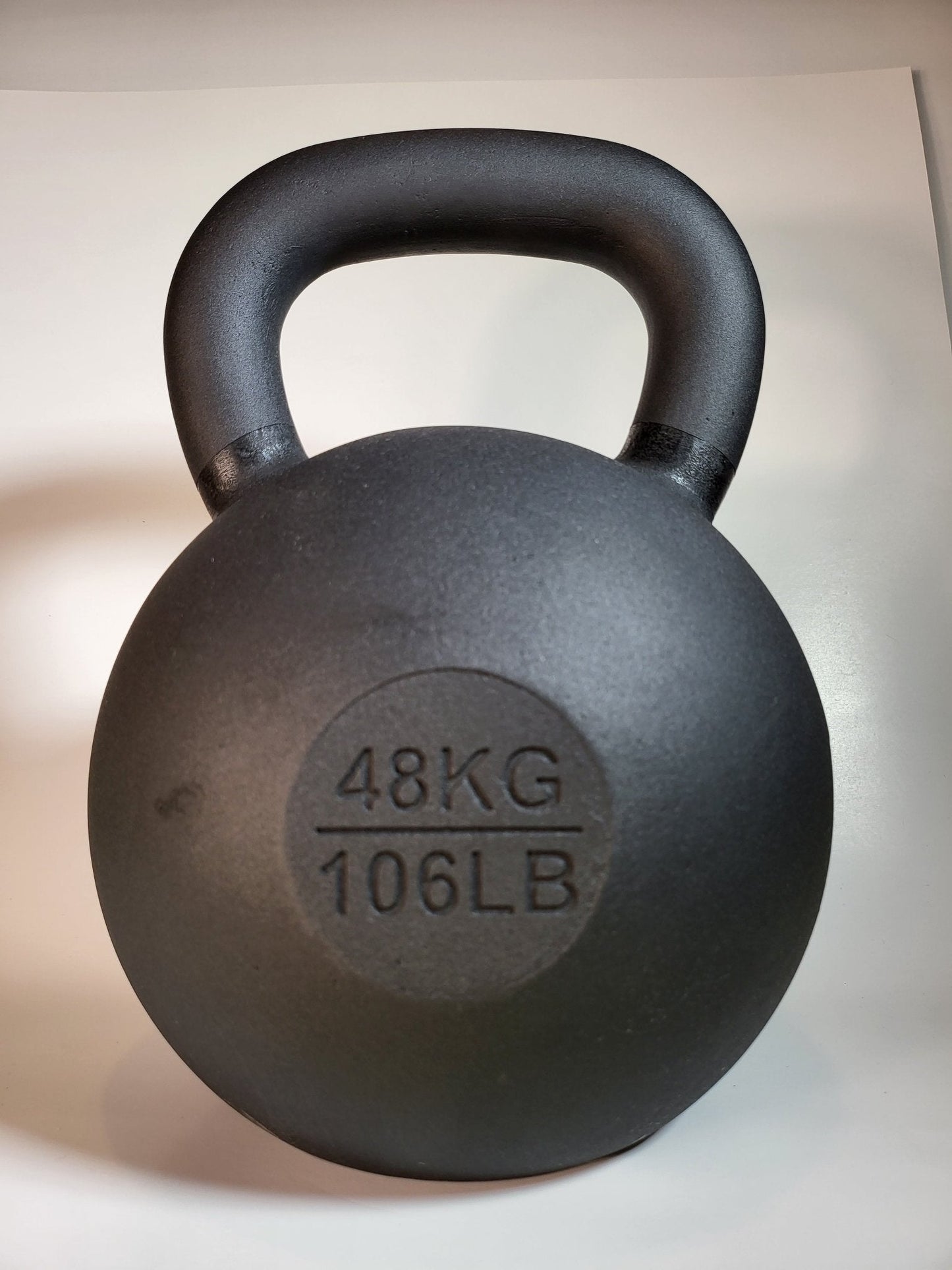 48 kg (106 lb) Powder-Coated Cast-Iron Kettlebell – Black | SoCal Kettlebellz SoCal Kettlebellz