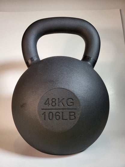 48 kg (106 lb) Powder-Coated Cast-Iron Kettlebell – Black | SoCal Kettlebellz SoCal Kettlebellz