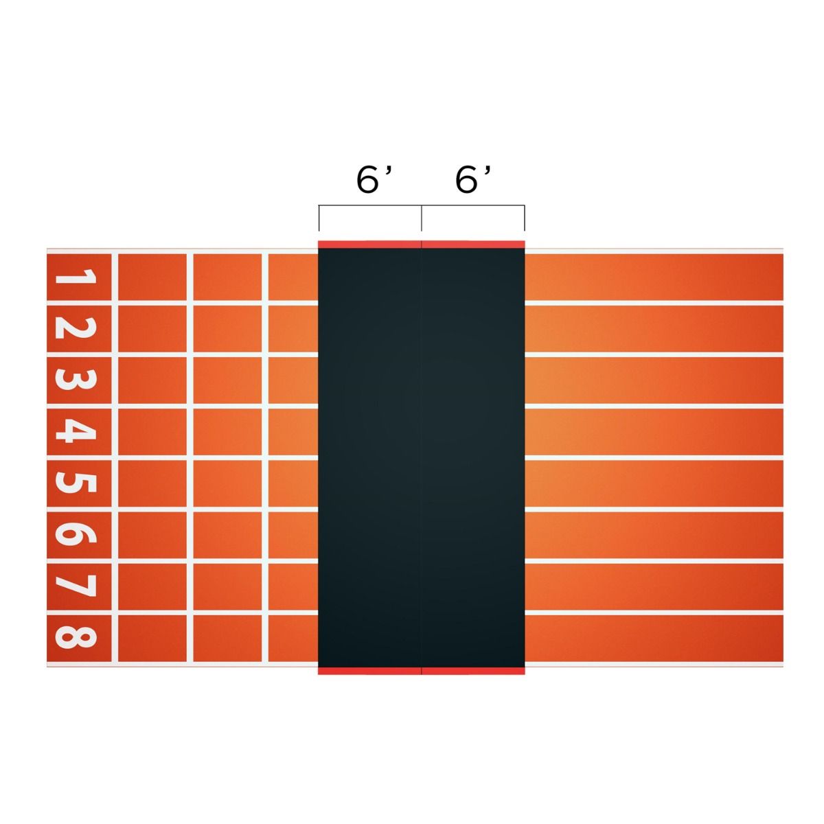 6' Wide Track Protection Mat - The Track and Field Store