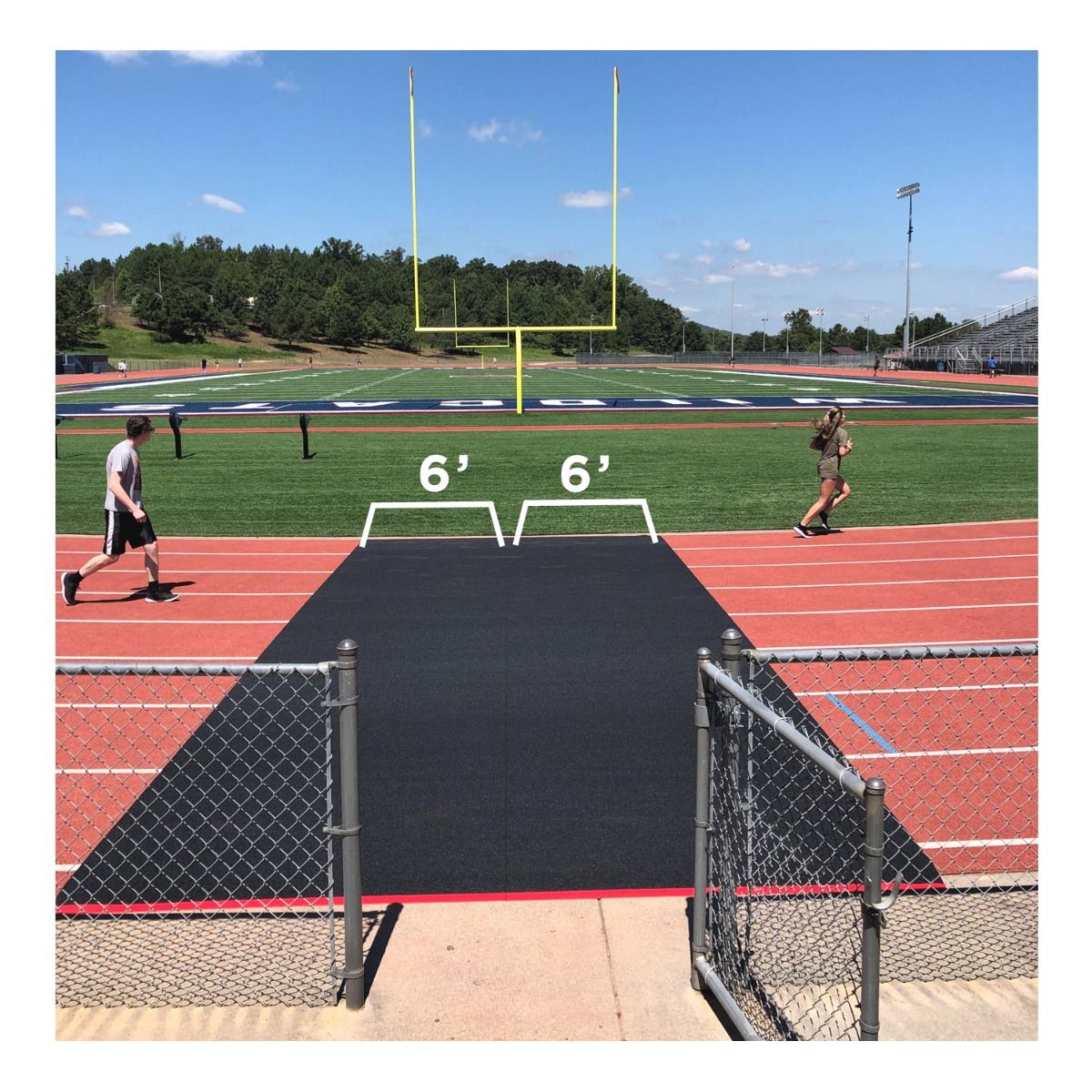 6' Wide Track Protection Mat - The Track and Field Store