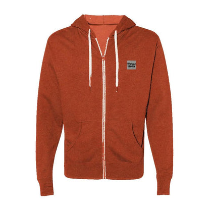 Heathered French Terry Full-Zip Hooded Sweatshirt - Without Limits