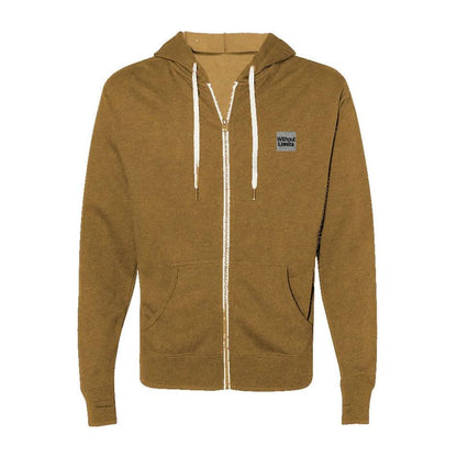 Heathered French Terry Full-Zip Hooded Sweatshirt - Without Limits