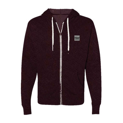 Heathered French Terry Full-Zip Hooded Sweatshirt - Without Limits