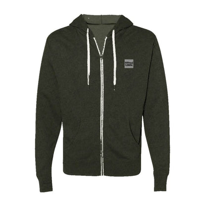 Heathered French Terry Full-Zip Hooded Sweatshirt - Without Limits