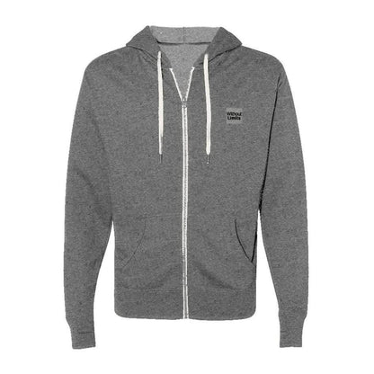 Heathered French Terry Full-Zip Hooded Sweatshirt - Without Limits