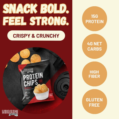 Protein Chips - Barbecue, High Protein & Fiber, Low Carb