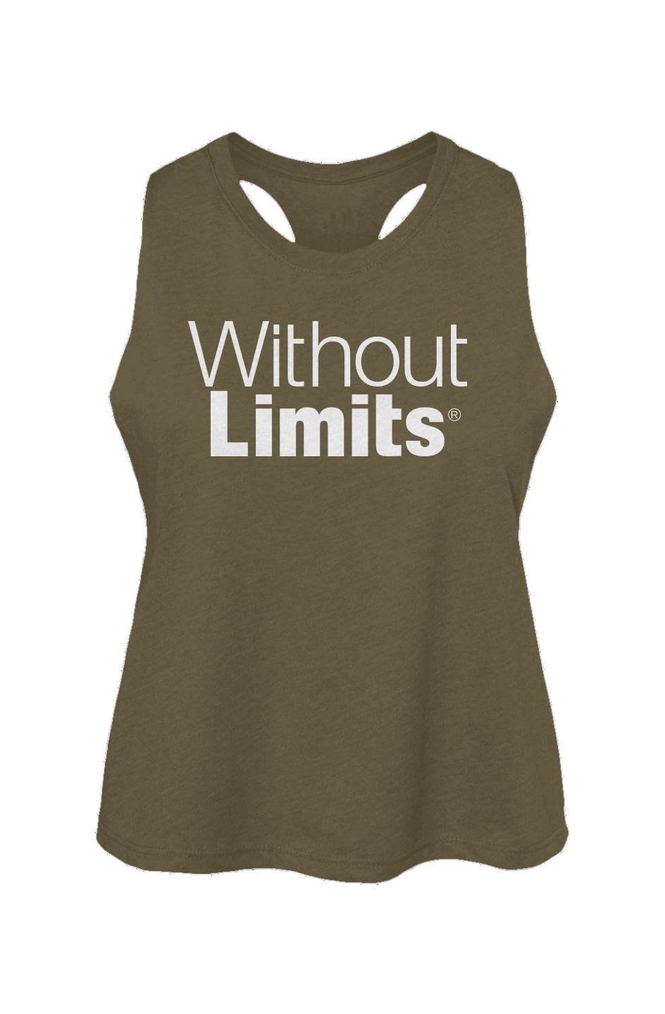 Racerback Cropped Tank - Without Limits