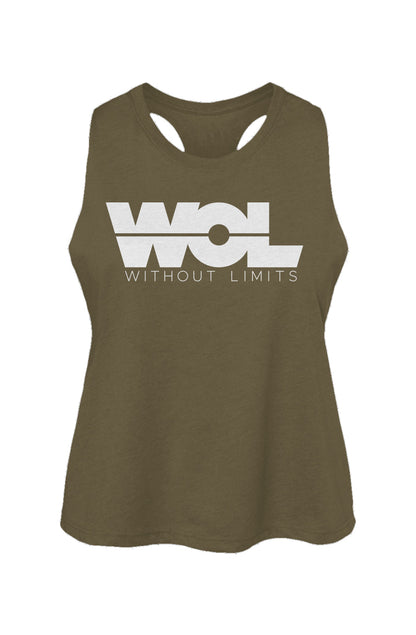 Racerback Cropped Tank - Without Limits